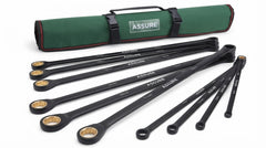 10-Piece Metric Flex Head Ratcheting Wrench Set