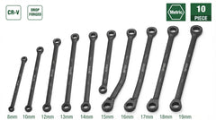 10-Piece Metric Flex Head Ratcheting Wrench Set