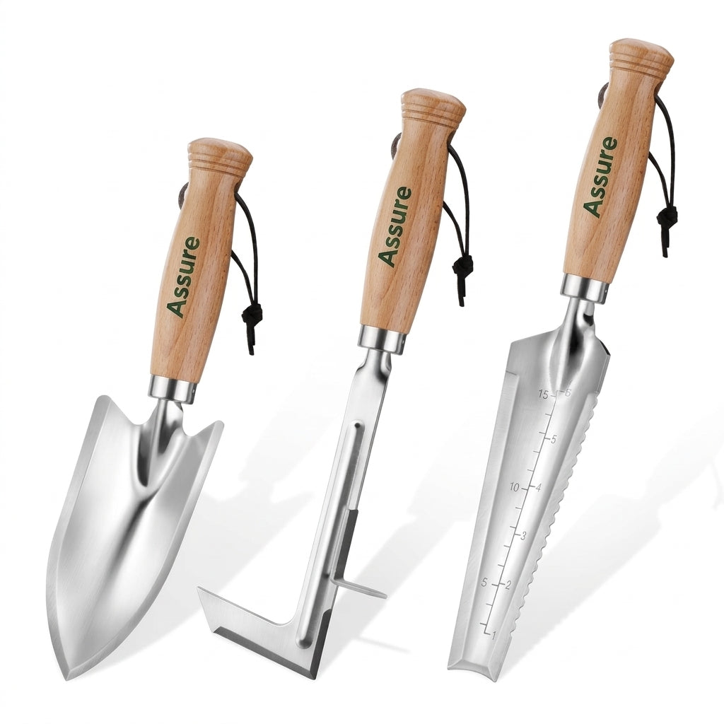 3-Piece Stainless Steel Garden Hand Tool Set
