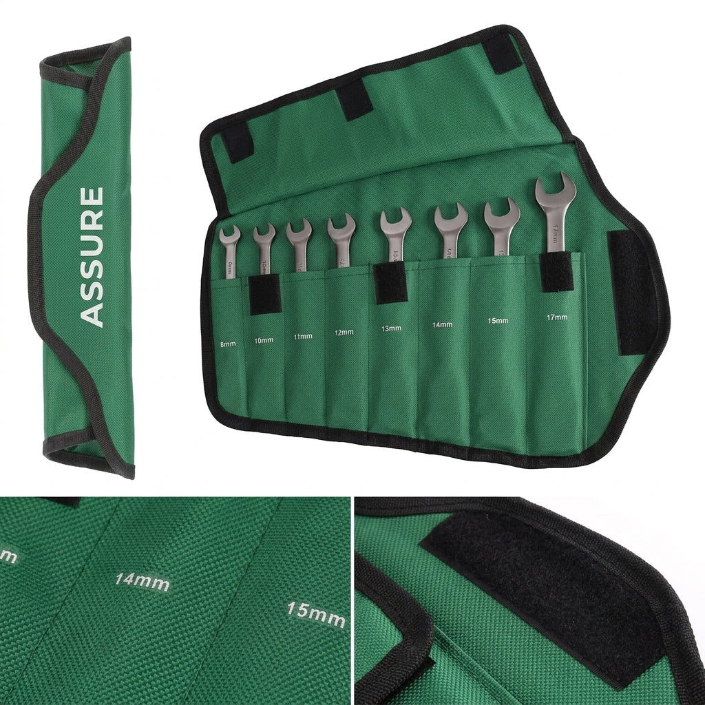 8-Piece Flex Head Ratcheting Combination Wrench Set