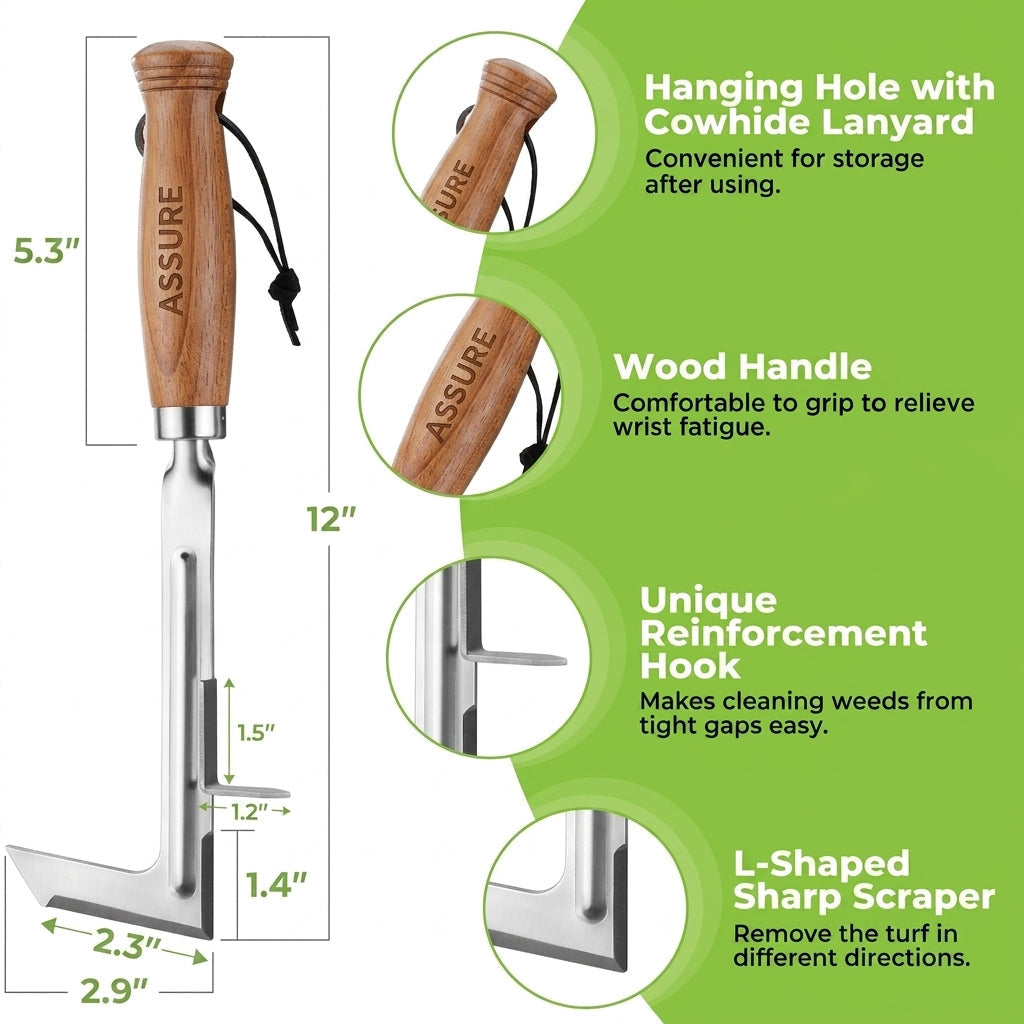 Stainless Steel Crack Weeder Garden Hand Tool